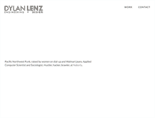 Tablet Screenshot of dylanlenz.com